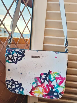 Bolso Desigual Blanco Multicolor