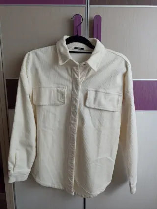 Sobrecamisa blanca pana