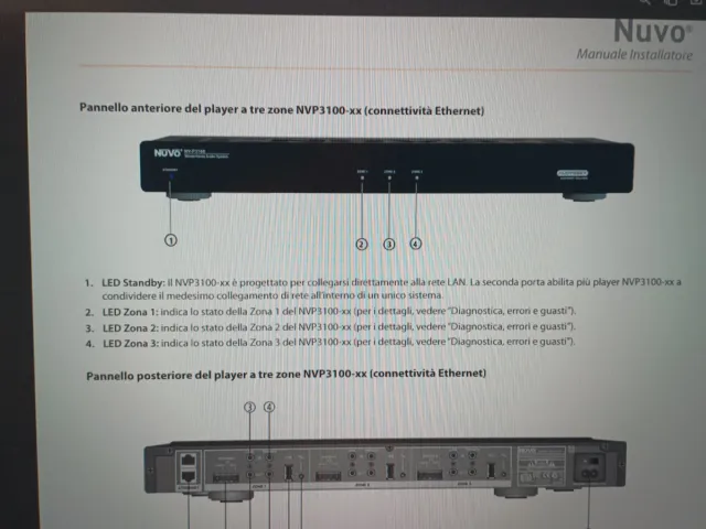 Amplificatore Nuvo NV-P3100 Multiroom