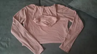 Camiseta Fila Crop Top Rosa de algodon Talla XS