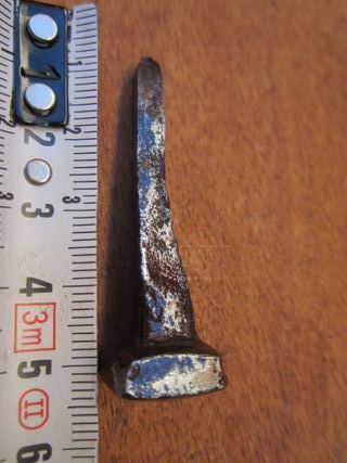 Picaporte antiguo de hierro forjado del s. XIX.