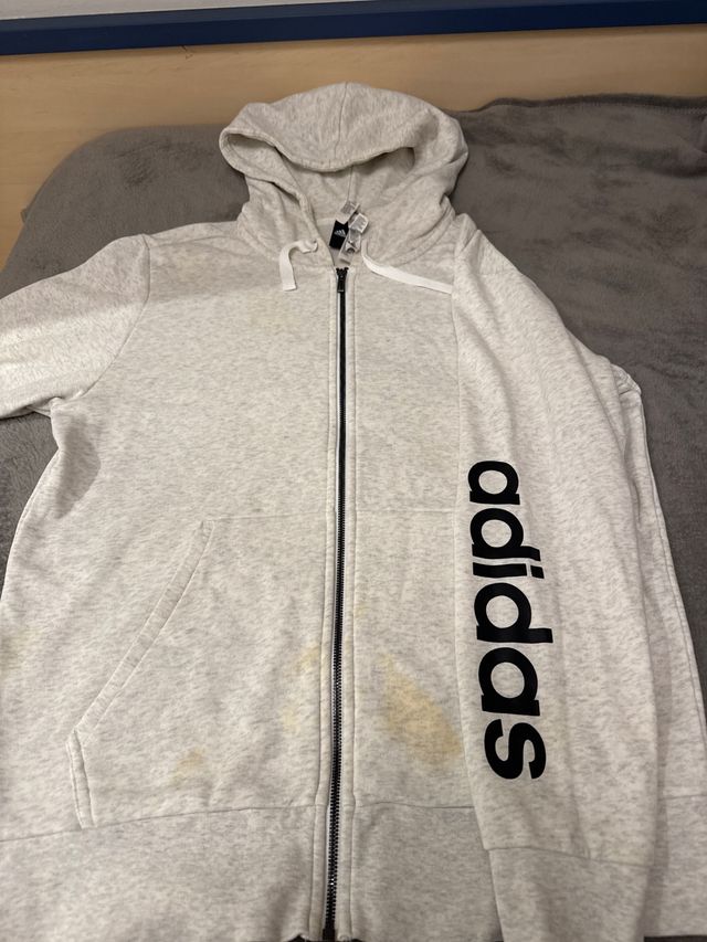 Chaqueta Adidas con capucha y cremallera Talla L