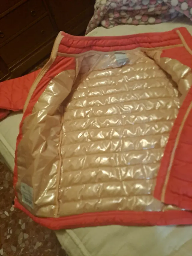 Chaqueta Columbia rosa niña montaña. 7/8 años.