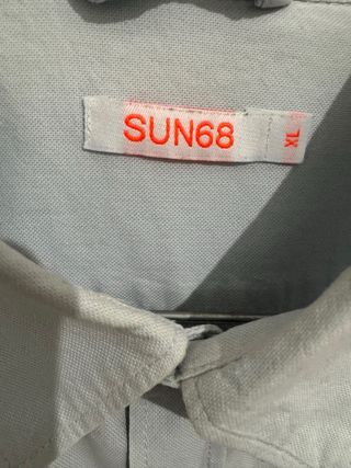 Camicia Uomo Sun 68 Celeste Cotone M
