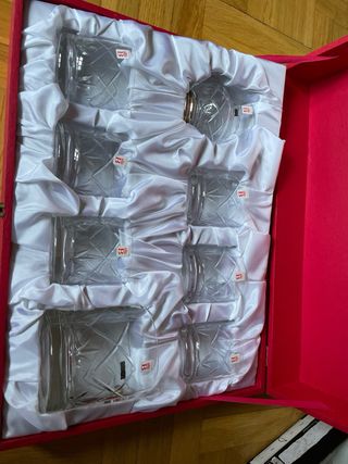 Set 6 Vasos Whisky + Jarra + Hielera Bohemia