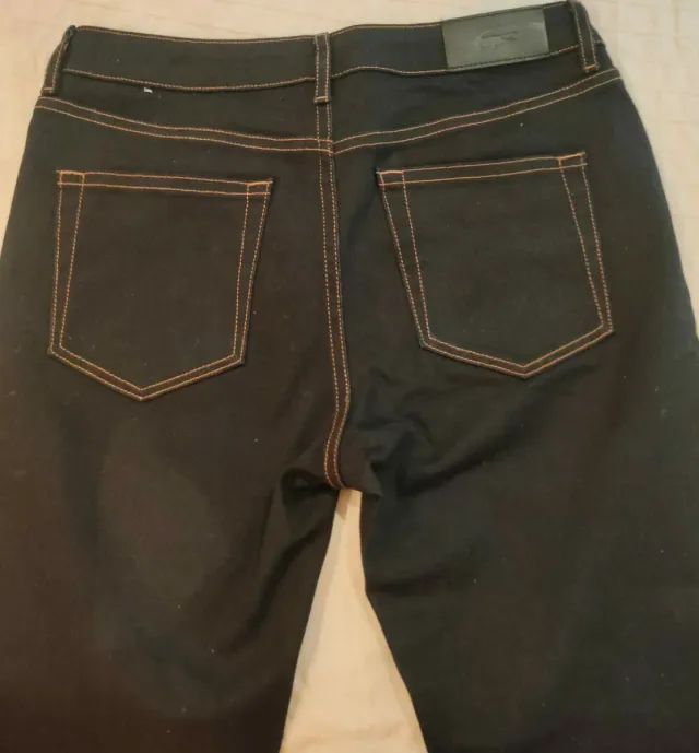 Pantalón vaquero mujer Lacoste azul oscuro