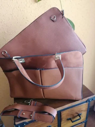 Bolso  Maletín Portadocumentos Marrón.