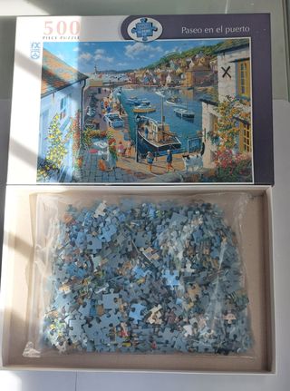 Puzzle 500 piezas Paseo en el puerto
