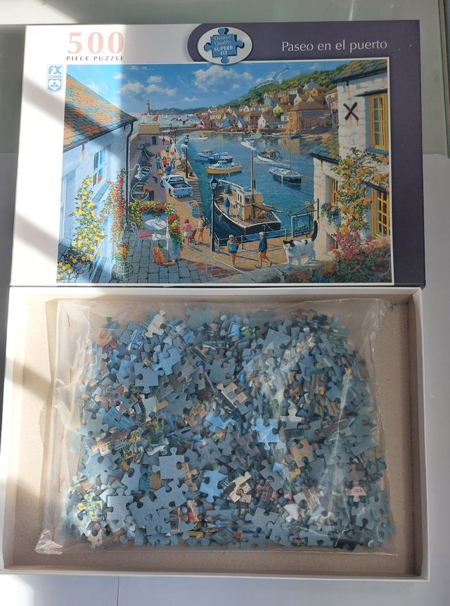 Puzzle 500 piezas Paseo en el puerto