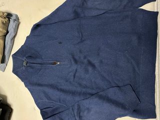 Jersey Polo Ralph Lauren Azul Media Cremallera