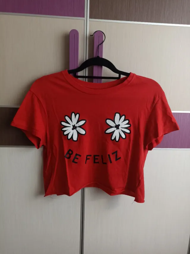Camiseta manga corta roja