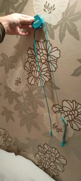 Cable Carga Retráctil Makita Azul Turquesa