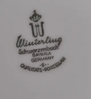 Vajilla Winterling Bavaria Porcelana