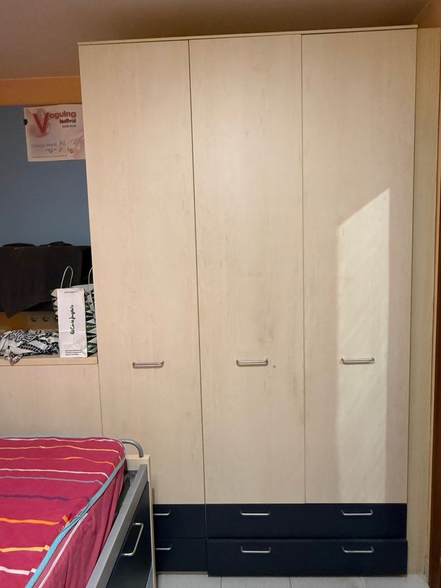 Armario de madera robusta