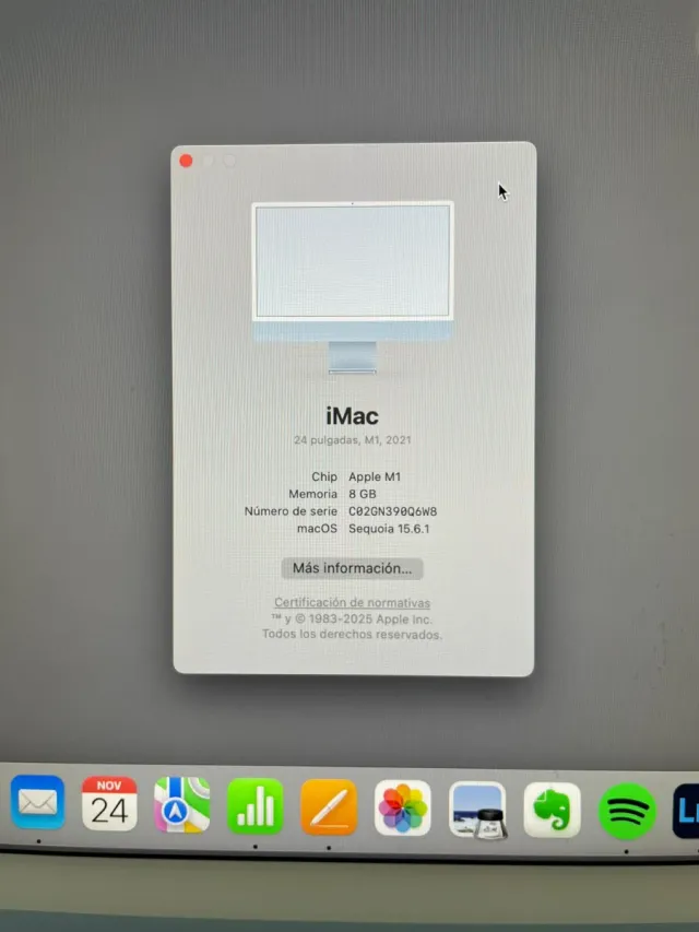 iMac 2021 24 pulgadas, Azul