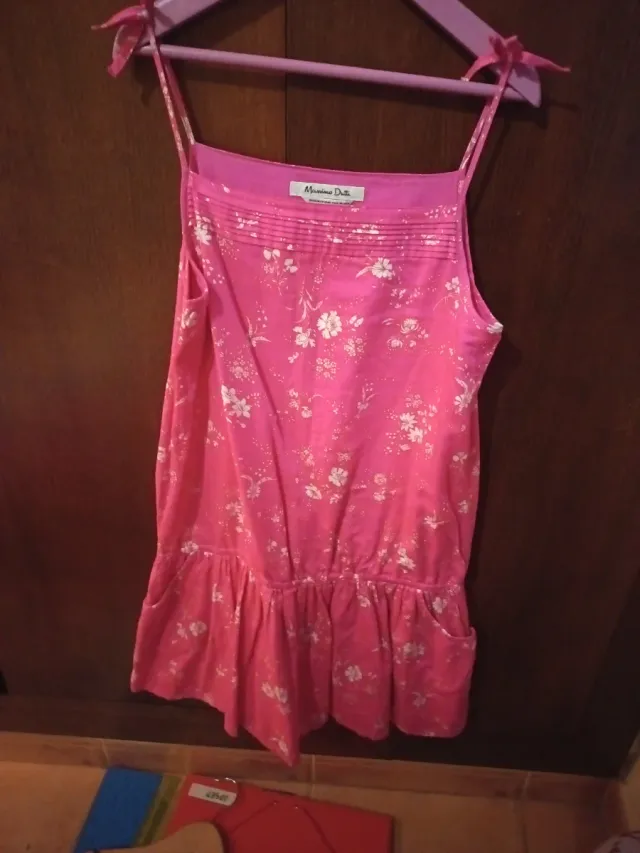 Vestido niña Massimo Dutti rosa floral