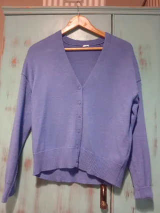 Cárdigan azul talla L