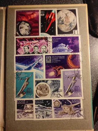 Francobolli URSS Esplorazione Spazio
