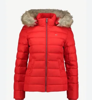 Plumífero Tommy Jeans Rojo Mujer