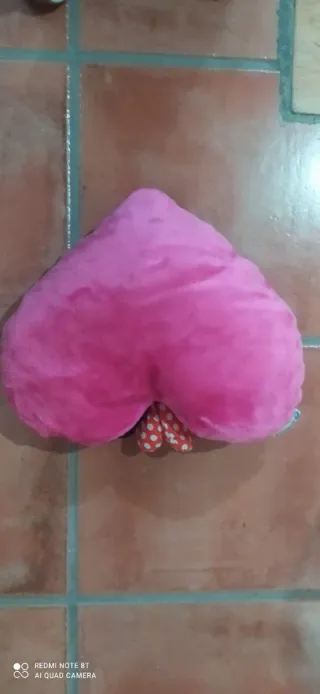 Cojín Corazón Minnie Mouse Rosa