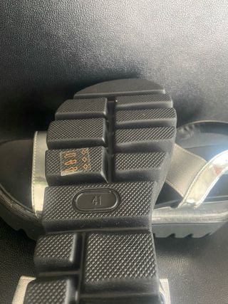 Sandalias Francescomila Mujer Negro/Plata