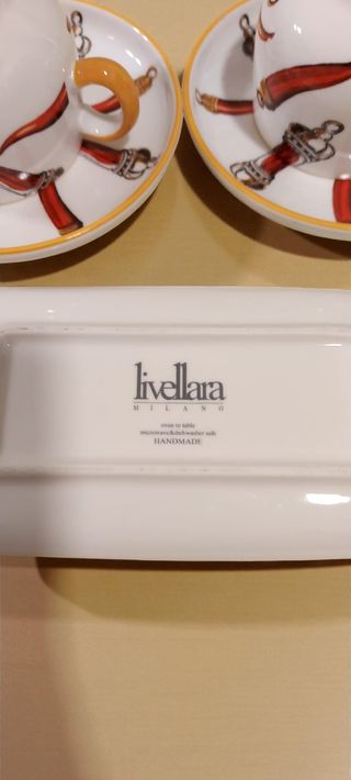 Set Tazzine Caffè Piattini e Vassoio Peperoncini