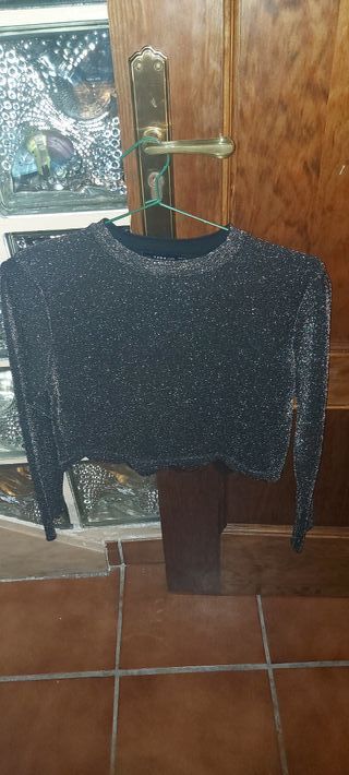 Top fiesta lentejuelas Zara M