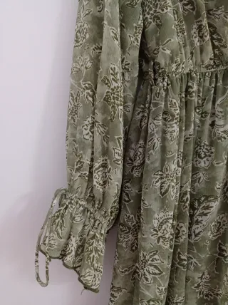 Vestido Zara largo verde M sin estrenar