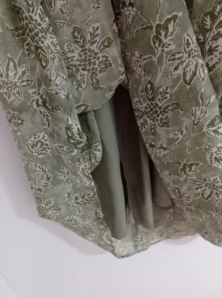 Vestido Zara largo verde M sin estrenar