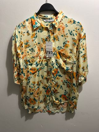 Conjunto Zara flores Talla XL