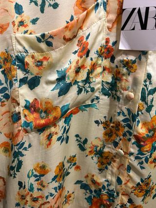 Conjunto Zara flores Talla XL