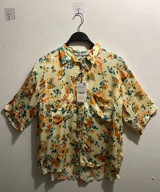 Conjunto Zara flores Talla XL