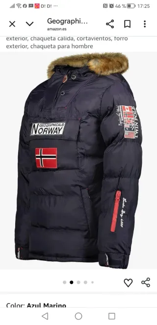 Chaqueton (Unisex) Geographical Norway MARRÓN CHOC