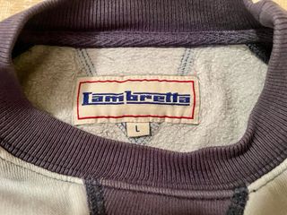 Felpa Lambretta Uomo Azzurro/Viola scuro Taglia L