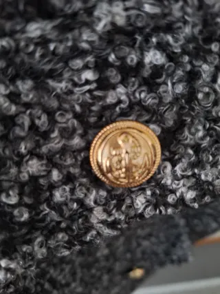 Chaqueta tweed gris y negra