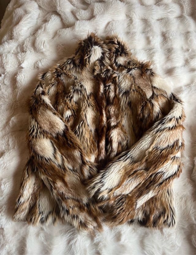 Chaqueta pelo sintético vintage