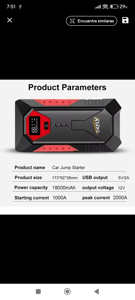 Arrancador de Batería