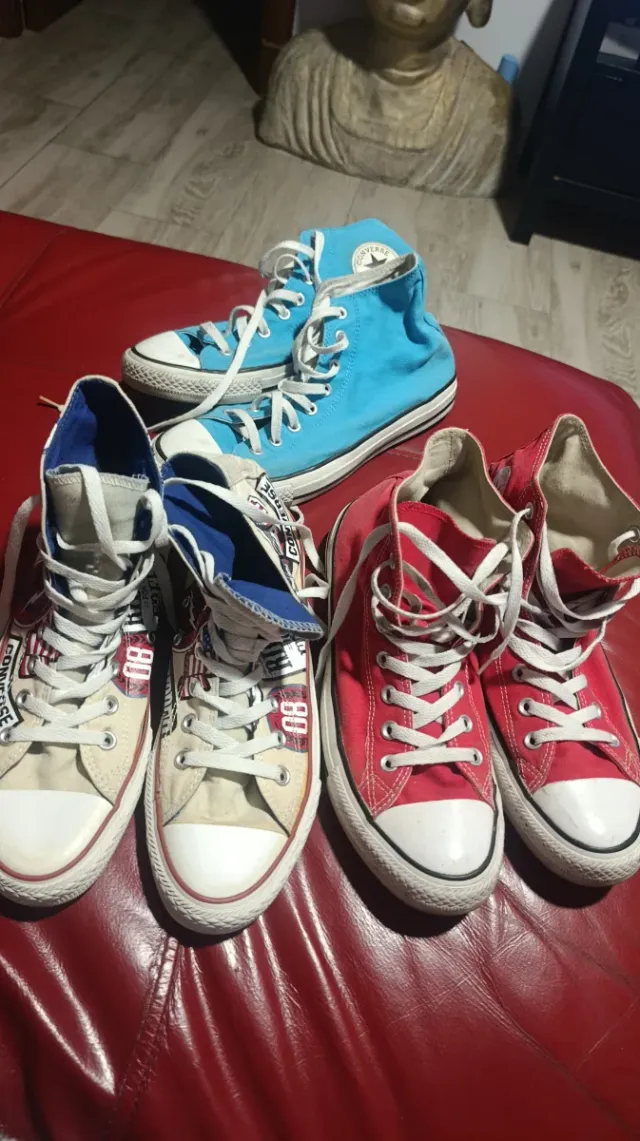 Lote Converse Azul, Rojo y edicion limitada