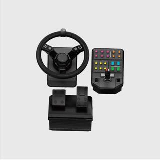 Volante Logitech con Pedales y Panel#F0H0U9