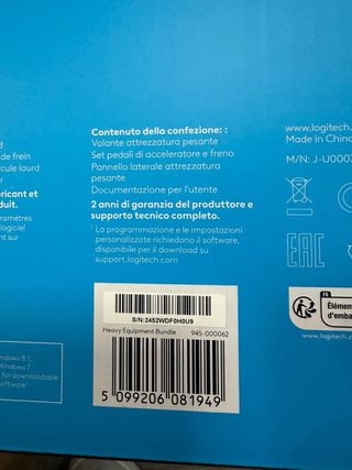 Volante Logitech con Pedales y Panel#F0H0U9