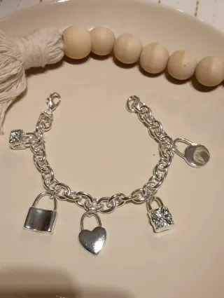 Pulsera Plata 925 con Dijes