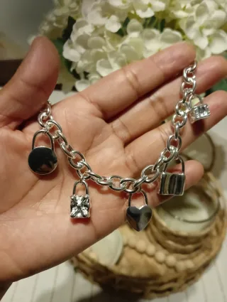 Pulsera Plata 925 con Dijes