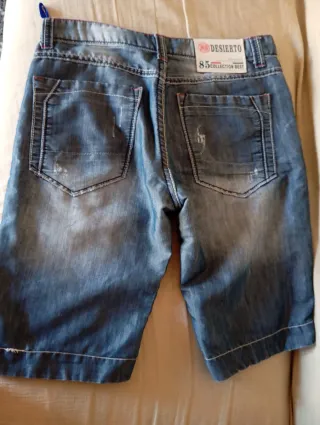 Pantalones cortos chico grises