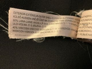 Chaqueta Lana Massimo Dutti Negra