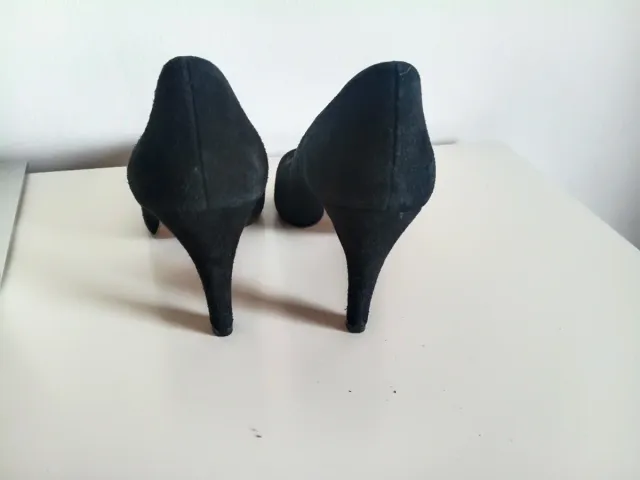 Zapatos de tacón Lodi negros y verde oliva