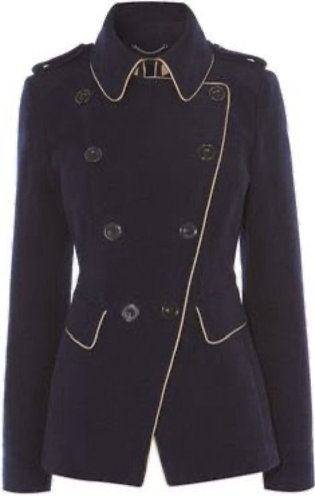 Abrigo militar Karen Millen azul