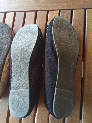 2 Manoletinas Negras y beige