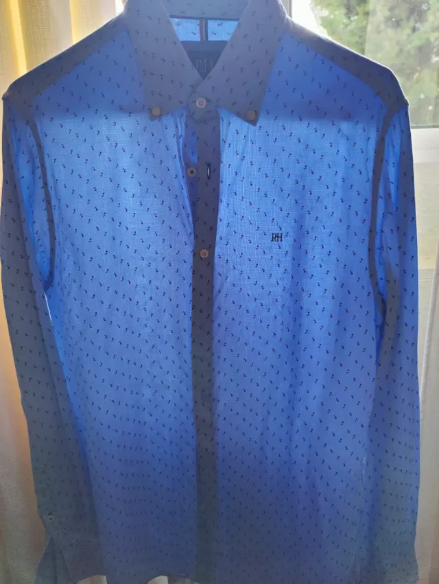 Camisa estampada Pedro del Hierro azul