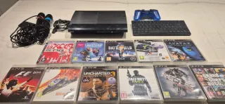 Consola PS3 + 10 Juegos + Accesorios