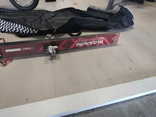 Botas de esquí Dynafit, esquís travesia y bolsa